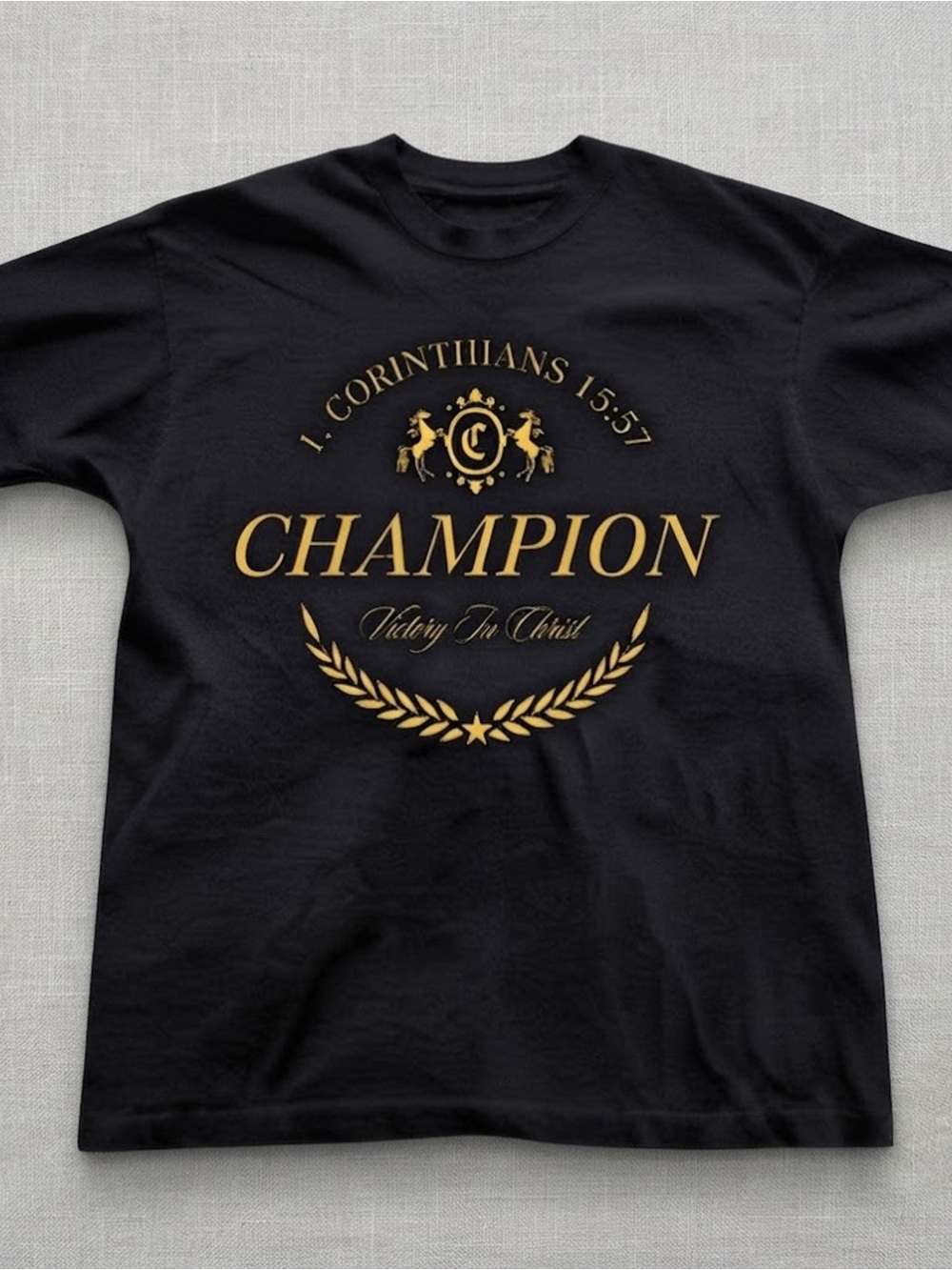 Christian Champion Graphic Tee Gildan Black T-shirt